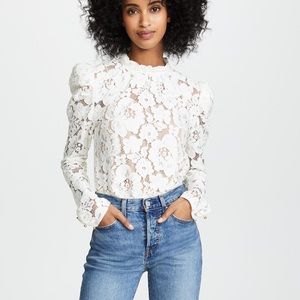 Emma Puff Sleeve Lace Top